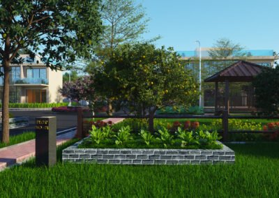 Organic vegetable bed